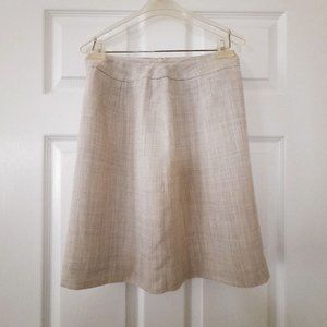 Vintage 90's Jones NY Champagne/Light Gray Skirt